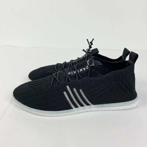 Danskin Womens Active Lace Knit Sneakers 8 Black Ultralight Comfort Running NWOB - Picture 4 of 11